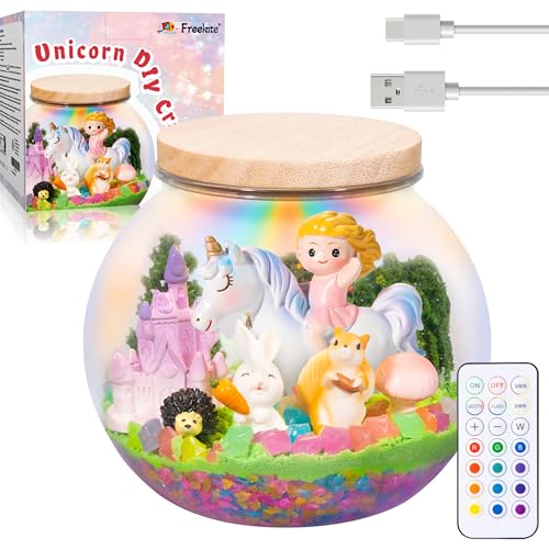 Freekite Einhorn Geschenke für Mädchen - Einhorn Bastelset Kinder - Wiederaufladbares LED DIY Nachtlicht mit Fernbedienung - Geschenkideen und Bastelset-Spielzeug für Mädchen von 4 5 6 7 8-12 Jahren Freekite Einhorn Geschenke für Mädchen - Einhorn Bastelset Kinder - Wiederaufladbares LED DIY Nachtlicht mit Fernbedienung - Geschenkideen und Bastelset-Spielzeug für Mädchen von 4 5 6 7 8-12 Jahren von Freekite