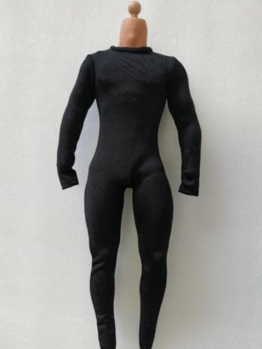 1/6 Maßstab Herren Schwarz Eng anliegend Overall Bodysuit Kleidung für 30,5 cm HT SS Dam Soldat Actionfigur Körper 1/6 Maßstab Herren Schwarz Eng anliegend Overall Bodysuit Kleidung für 30,5 cm HT SS Dam Soldat Actionfigur Körper von Fremego