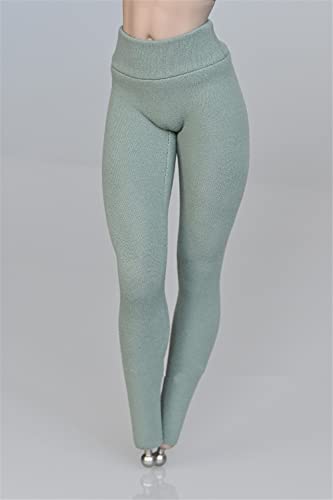 1/6 Maßstab Weibliche Kleidung, Stretch Zipper Top Leggings Kostüm Tight Mantel Hosen Outfit Kleidung für 12inch PH TBL JO Weibliche Action Figur (Grüne Hose) von Fremego