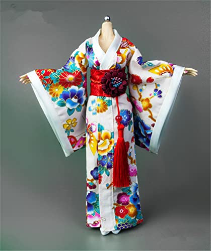 1/6 Maßstab Weibliche Kleidung,Japanischer Kimono Bademantel Kleid Kostüm Kleidung für 12 Zoll PH TBL JO Action Figur Körper (B-Lange Version) von Fremego