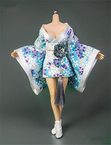 1/6 Maßstab Weibliche Kleidung,Japanischer Kimono Bademantel Kleid Kostüm Kleidung für 12 Zoll PH TBL JO Action Figur Körper (D-Kurz Version) von Fremego