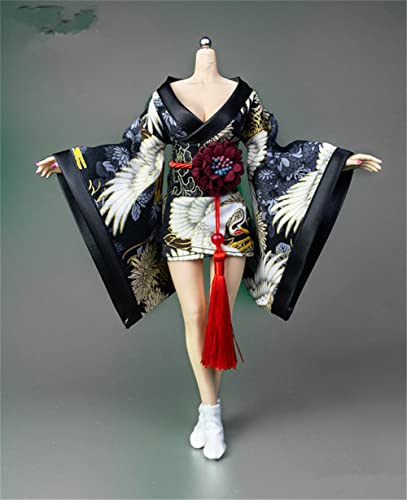 1/6 Maßstab Weibliche Kleidung,Japanischer Kimono Bademantel Kleid Kostüm Kleidung für 12 Zoll PH TBL JO Action Figur Körper (G-Kurz Version) von Fremego