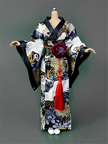 1/6 Maßstab Weibliche Kleidung,Japanischer Kimono Bademantel Kleid Kostüm Kleidung für 12 Zoll PH TBL JO Action Figur Körper (G-Lange Version) von Fremego