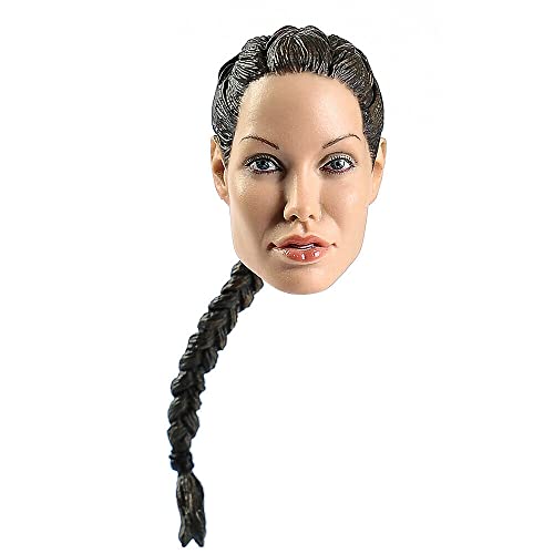 1/6 Maßstab Weibliche Kopf Skulptur,Angelina Jolie Europäisches Mädchen Kopf Geschnitzt für 12 Zoll Phicen TBLeague Action Figur Körper Puppe (B) von Fremego