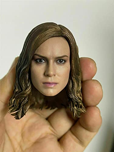 1/6 Maßstab Weibliche Kopf Skulptur,Europäische Soldatin Kopf Geschnitzt für 12 Zoll Weibliche Action Figur Körper (A) von Fremego