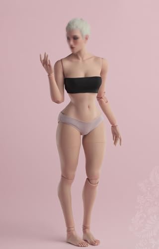 1/6 Maßstab Weiblicher Körper, 12 Zoll Worldbox Weibliche Flexible Pale Suntan Haut Action Figur Körper Sammlung (Suntan Haut, Bienen-Taille Version) von Fremego
