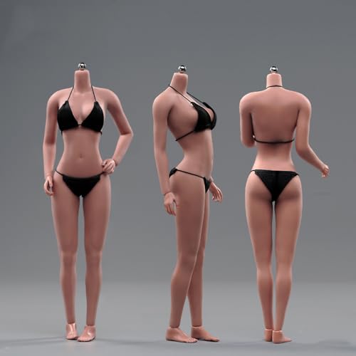 1/6 Maßstab Weiblicher Körper,12inch Asian Girl Type Seamless Figure Körper Super Flexible Große Büste Miniatur Action Figur (Kupferne Sonnenbräune Haut AB004S) von Fremego
