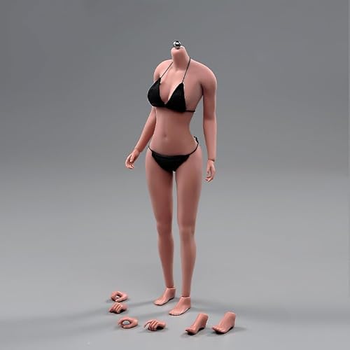 1/6 Maßstab Weiblicher Körper,12inch Asian Girl Type Seamless Figure Körper Super Flexible Große Büste Miniatur Action Figur (Kupferne Sonnenbräune Haut AB004S) von Fremego