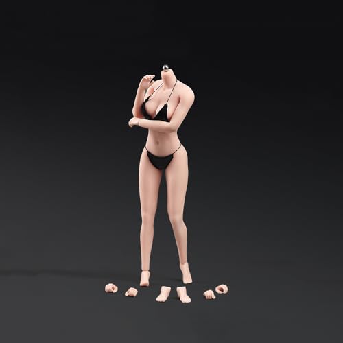 1/6 Maßstab Weiblicher Körper,12inch Asian Girl Type Seamless Figure Körper Super Flexible Große Büste Miniatur Action Figur (Normale Haut AB003S) von Fremego