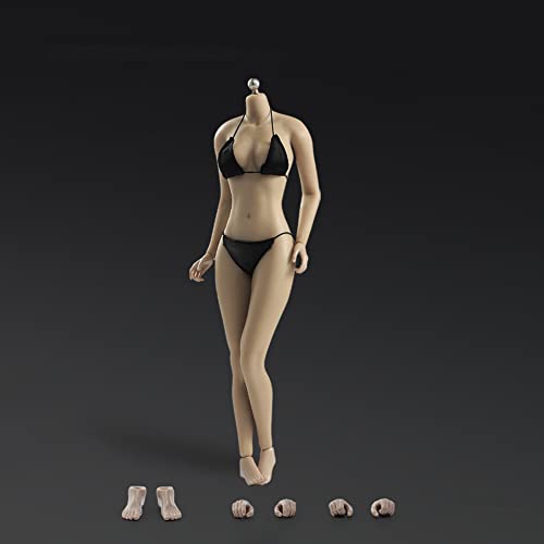 1/6 Maßstab Weiblicher Körper,12inch Asian Girl Type Seamless Figure Körper Super Flexible Große Büste Miniatur Action Figur (Sonnengebräunte Haut AB001S) von Fremego