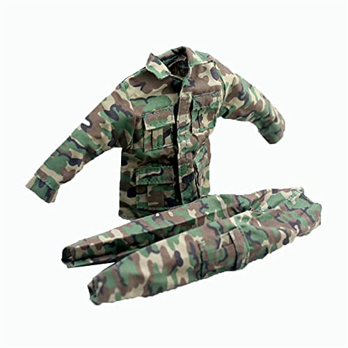 1/6 Skala Männliche Kleidung, Männlicher Soldat Kampf Uniform Hose Kostüm Kleidung für 12inch ZC HT DML Action Figur Körper von Fremego