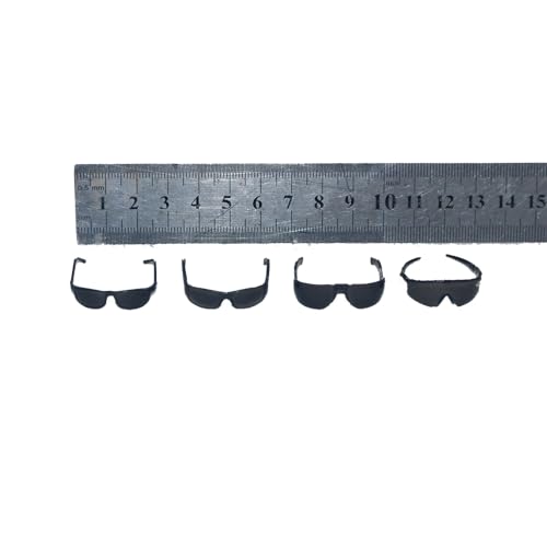 1/6 Skala Männliche Schwarze Brille Sonnenbrille Modell Szene Requisiten Zubehör für 1/6 Skala Action Figur Kopf Sculpt von Fremego