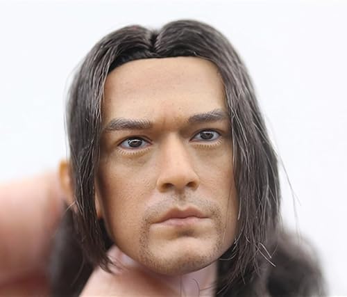 1/6 Skala Männlicher Kopf Sculpt, Asiatischer Männlicher Kopf Geschnitzt für 12inch Soldat Action Figur Sammlung 1/6 Skala Männlicher Kopf Sculpt, Asiatischer Männlicher Kopf Geschnitzt für 12inch Soldat Action Figur Sammlung von Fremego