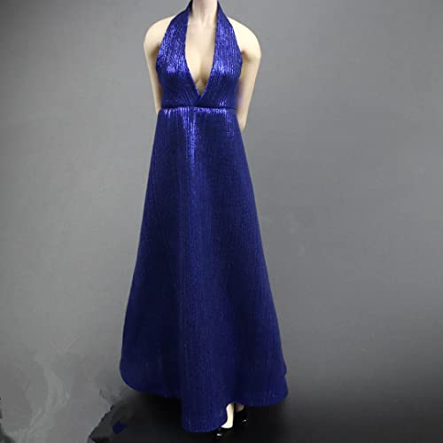 1/6 Skala Weibliche Kleidung, Frauen Abendkleid Langer Rock Kostüm Outfit Kleidung für 12inch Weibliche PH TBL JO Action Figur (Blau) von Fremego