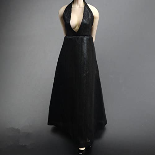 1/6 Skala Weibliche Kleidung, Frauen Abendkleid Langer Rock Kostüm Outfit Kleidung für 12inch Weibliche PH TBL JO Action Figur (Schwarz) von Fremego