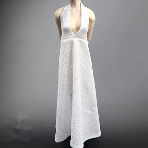 1/6 Skala Weibliche Kleidung, Frauen Abendkleid Langer Rock Kostüm Outfit Kleidung für 12inch Weibliche PH TBL JO Action Figur (Weiß) von Fremego