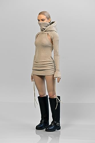 1/6 Skala Weibliche Kleidung, Weibliche Kapuzenpullover Kleid Outfit Kleidung für 12inch PH TBL JO Action Figur (1Stück Sandkleid) von Fremego