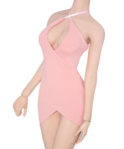 1/6 Skala Weibliche Kleidung, Weibliches EIS Seide Kleid Rock Kostüm Outfit Kleidung für 12inch PH TBL JO Action Figur Körper (Rosa) von Fremego