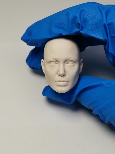 1/6 Skala Weibliche Kopf Skulptur, Schönheit Europäische Unbemalte DIY Kopf Geschnitzt Schnitzen für 12inch PH TBL JO Action Figure Körper (D) von Fremego