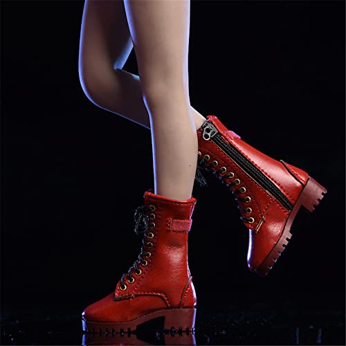 Fremego 1/6 Skala Weibliche Schuhe Hohle Stiefel Schuhe Modell für 12inch Weibliche PH TBL JO Action Figur Körper (Rot) von Fremego
