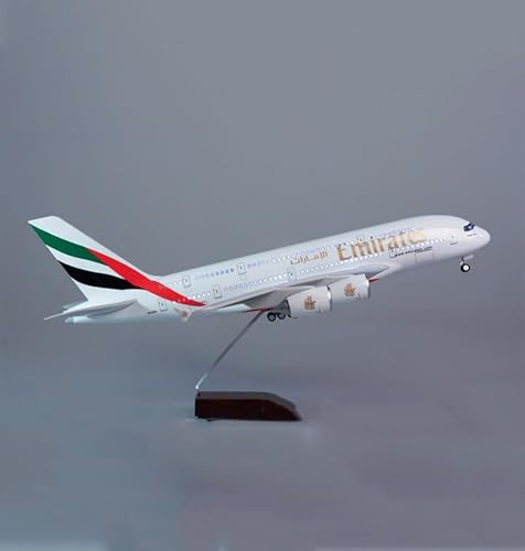 Fremego 1/160 Skala Flugzeugmodell, A380 Simulation Passagierflugzeug Aircraft Model Mit Led-Licht Sammlung von Fremego