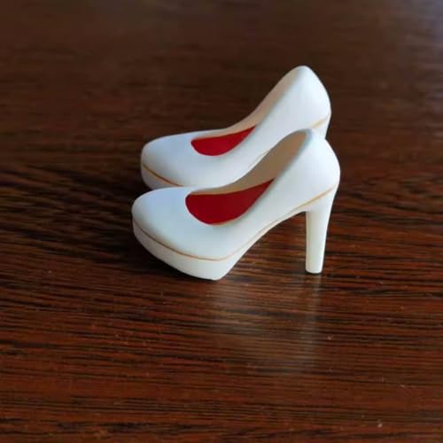 Fremego 1/6 Skala Weibliche Hochhackige Schuhe Leder Schuhe Modell Accessoire für 12inch PH TBL JO Action Figur Körper (Weiß) von Fremego