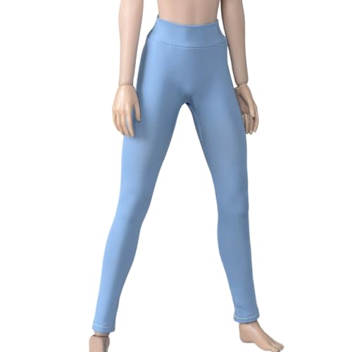 Fremego 1/6 Skala Weibliche Kleidung, Weibliche Hoch Taillierte Leggings Elastische Enge Hose Kleidung Zubehör für 12inch PH TBL JO Worldbox Action Figur Körper (Blau) von Fremego