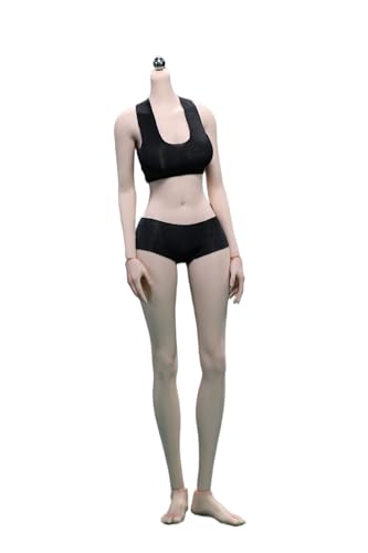 Fremego 1/6 Weiblicher Körper, 12 Zoll Superflexibler Langbeiniger Model Körper Actionfigur JIAOUDOLL Nahtlose Figurpuppe mit Abnehmbaren Füßen Ohne Kopf (Neue blasse Haut) von Fremego
