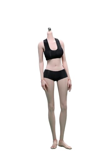 Fremego 1/6 Weiblicher Körper, 12 Zoll Superflexibler Langbeiniger Model Körper Actionfigur JIAOUDOLL Nahtlose Figurpuppe mit Abnehmbaren Füßen Ohne Kopf (Rosa Haut) von Fremego