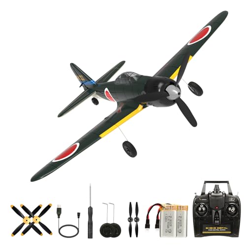 VOLANTEXRC RC Flugzeug,2.4Ghz 4-CH A6M Zero Fighter Ferngesteuertes Flugzeug Outdoor Spielzeug RTF mit 6-Achsen Gyroskop-System für Anfänger von Fremego