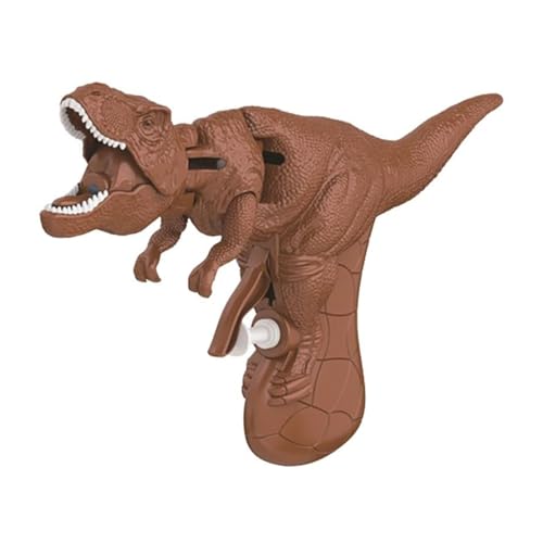 Dinosaurier-Wasserpistolen-Spielzeug für Kinder, Dinosaurier-Wasserblaster-Soaker-Pistole, Dino-Spaß-Roboter-Handpincher-Dino-Spiel, Neuheit-Gag-Spielzeug-Geschenk (Brown) von Frenaki