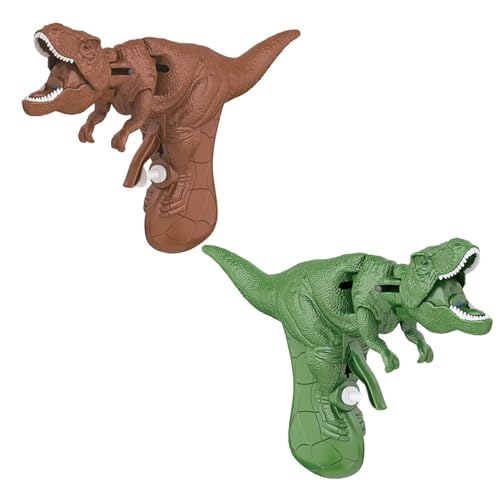 Dinosaurier-Wasserpistolen-Spielzeug für Kinder, Dinosaurier-Wasserblaster-Soaker-Pistole, Dino-Spaß-Roboter-Handpincher-Dino-Spiel, Neuheit-Gag-Spielzeug-Geschenk (E) von Frenaki