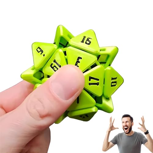 Squeezierbares D20 - Zappel Würfel, mehrfarbige matschige Gaming -Würfel sensorische Schreibtischspielzeug, Stress Angstzustände Relief Dices Spielzeug, RPG Geschenk DND Dices (B) von Frenaki
