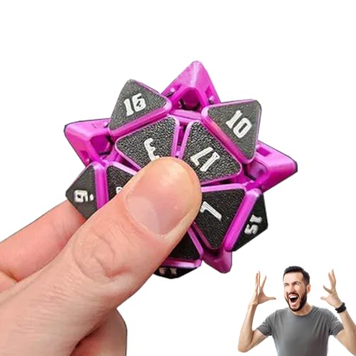 Squeezierbares D20 - Zappel Würfel, mehrfarbige matschige Gaming -Würfel sensorische Schreibtischspielzeug, Stress Angstzustände Relief Dices Spielzeug, RPG Geschenk DND Dices (C) von Frenaki