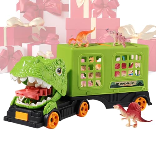 Dinosaurier -LKW -Spielzeug - Transportwagen mit Dinosaurierfiguren - Kinder Dinosaurier -Autospielzeug und Trägerfahrzeug - Spaß Playset Geschenk für und Mädchen im Alter von 3 Jahre von Frfik