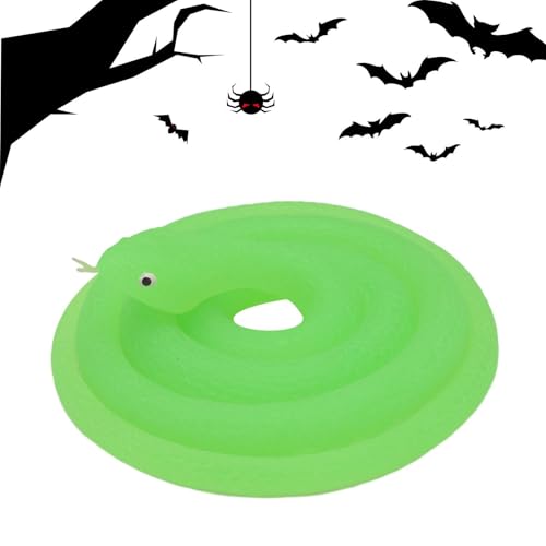 Frfik Falsche Schlange – Simulationsschlange 31,5 Zoll | gruseliges Gartenzubehör Tiermodell Spielzeug Halloween Aprilfisch Party Prank Requisiten von Frfik