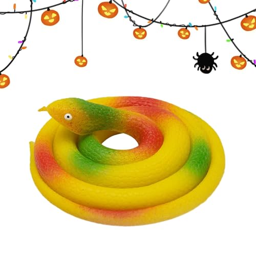 Frfik Falsche Schlangen – faltbar, 31,5 Zoll, gruseliges Gartenzubehör, Tiermodell, Spielzeug, Halloween, Aprilfisch, Party, Prank Zubehör von Frfik