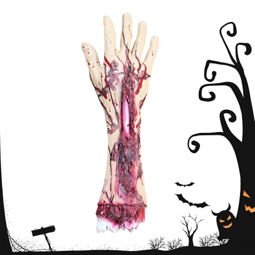 Frfik Halloween Leichen Requisiten,Horror Abgetrennte Hände Füße Für Gruselhaus - Blutige Körperteile Grusel Deko Für Boden Ecke Horrorpartys Escape Rooms Medienproduktionen von Frfik
