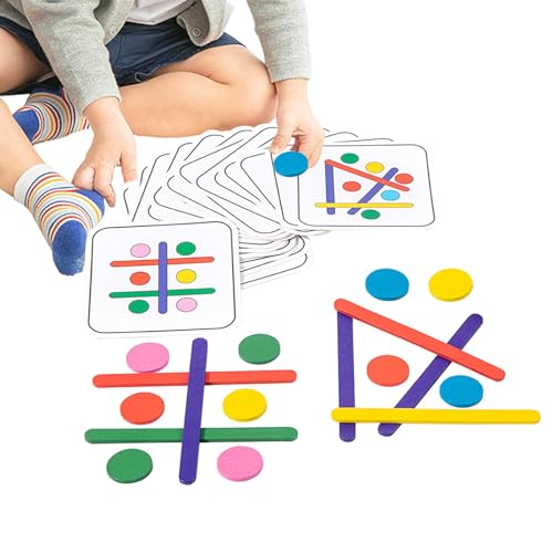 Frfik Puzzle - DIY-Spiel mit reichhaltigen Kartenmustern | Denksportspielzeug und frühes Lernspielzeug, pädagogisches Geschenk für Kinder, und Mädchen von Frfik