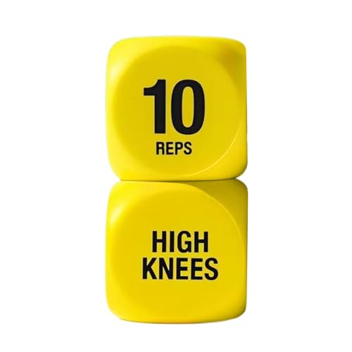 Frfik Workout Würfel Set Für Männer | 6-Seitiger Fitness Würfel Für Training 2er Set | Lustiges Krafttraining Für Frauen Teens Squats Push Ups Outdoor Home Office von Frfik
