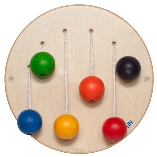 FRIDLIN® Wandziehspiel – Montessori Motorikspielzeug aus Holz – Handgemacht in Deutschland – Lernspiel für Kinder – Förderung von Handgeschick & Koordination von kidsnado