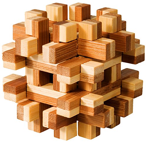Fridolin 3D-Puzzle Magic Blocks aus Bambus, IQ-Test/Brainteaser von Fridolin