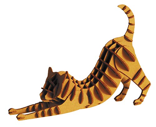 Fridolin 3D Papiermodell - Katze rotbraun von Fridolin