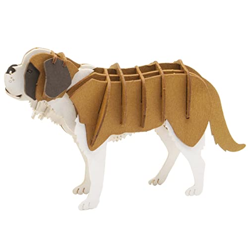 Fridolin 3D Papiermodell Bernhardiner Hund von Fridolin