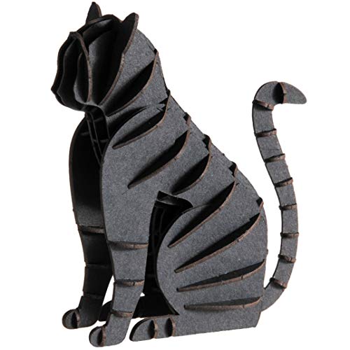 Fridolin 3D Papiermodell Katze schwarz von Fridolin