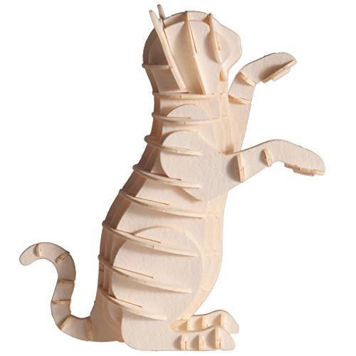 Fridolin 3D Papiermodell Katze weiß von Fridolin