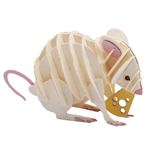 Fridolin 3D Papiermodell Weiße Maus von Fridolin