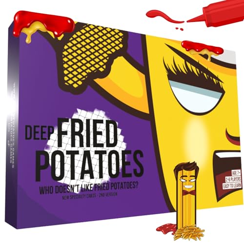 Fried Potatoes: Deep Fried Edition – Schnelllebiges Kartenspiel | Englisch | 2–6 Spieler | ab 7 Jahren | 20–40 Minuten | Strategie- und wiederspielbarer Spaß für Freunde und Familie Fried Potatoes: Deep Fried Edition – Schnelllebiges Kartenspiel | Englisch | 2–6 Spieler | ab 7 Jahren | 20–40 Minuten | Strategie- und wiederspielbarer Spaß für Freunde und Familie von Fried Potatoes