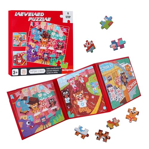 Magnet Puzzle, Kinderpuzzle, Campus Puzzle für Kinder, 147 Teile Magnetische Puzzle Für Reisen Kinder, 3-in-1 Magnetpuzzle, Lernspielzeug, Fördert Motorik + Konzentration, Reisespiele Kinder ab 3 Magnet Puzzle, Kinderpuzzle, Campus Puzzle für Kinder, 147 Teile Magnetische Puzzle Für Reisen Kinder, 3-in-1 Magnetpuzzle, Lernspielzeug, Fördert Motorik + Konzentration, Reisespiele Kinder ab 3 von Friedwohl