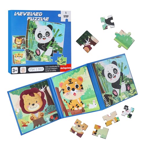 Magnet Puzzle, Kinderpuzzle, Tier Puzzle für Kinder, 37 Teile Magnetische Puzzle Für Reisen Kinder, 3-in-1 Magnetpuzzle, Lernspielzeug, Fördert Motorik + Konzentration, Reisespiele Kinder ab 3 Magnet Puzzle, Kinderpuzzle, Tier Puzzle für Kinder, 37 Teile Magnetische Puzzle Für Reisen Kinder, 3-in-1 Magnetpuzzle, Lernspielzeug, Fördert Motorik + Konzentration, Reisespiele Kinder ab 3 von Friedwohl
